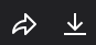 Flickr share and download controls
