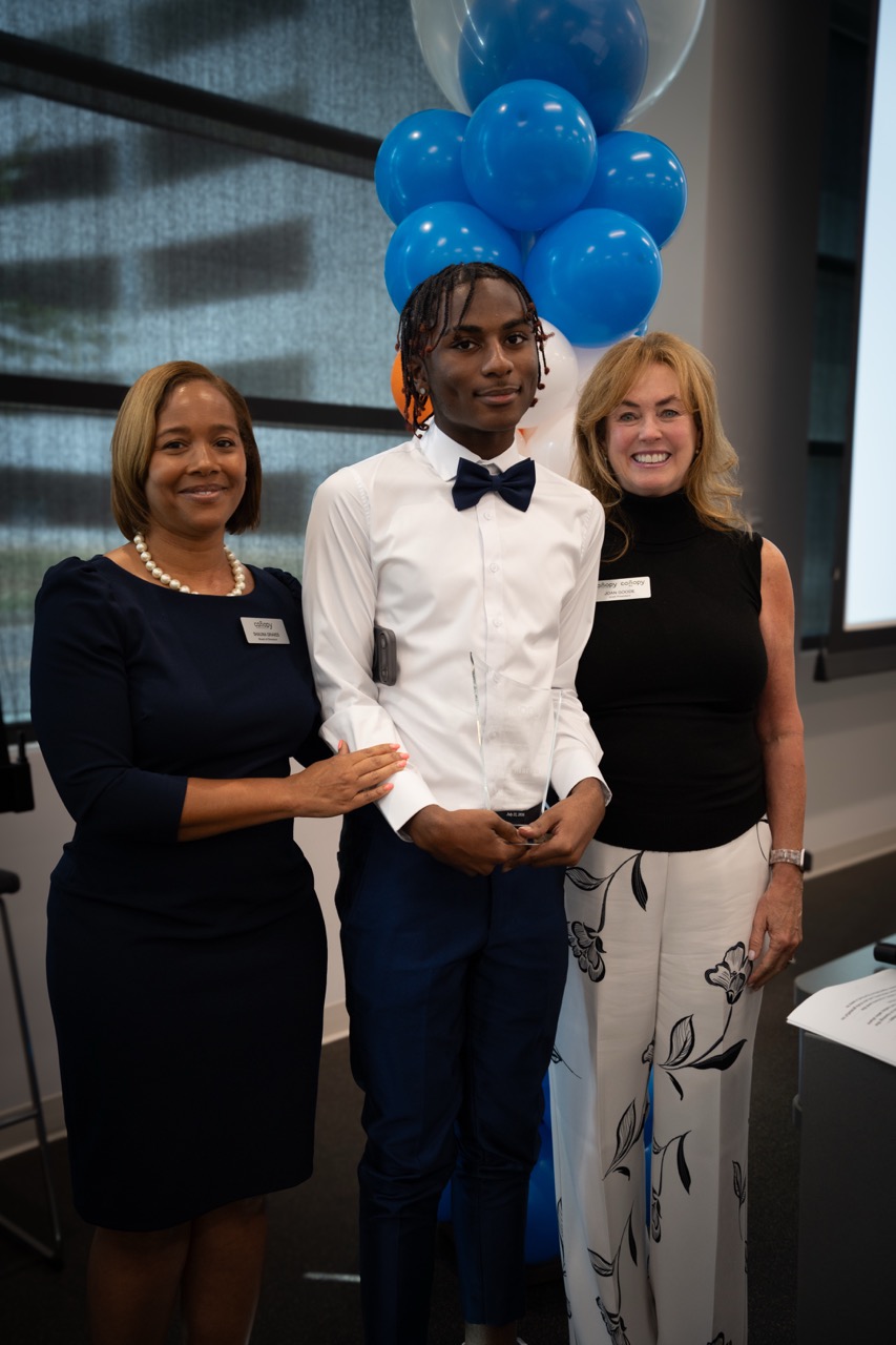 Zyan Martin with Canopy Leadership at his YES Award celebration.